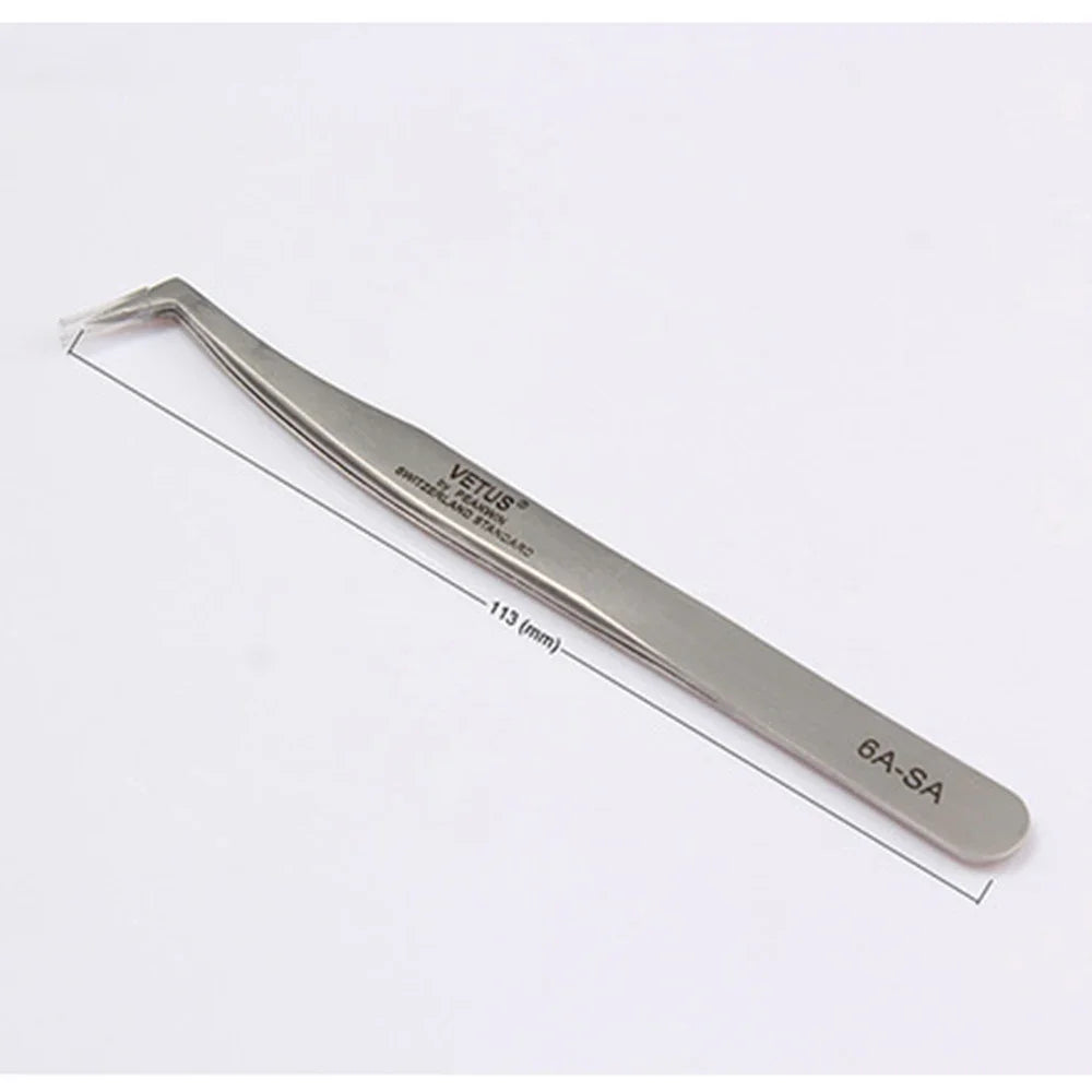 VETUS Stainless Steel Tweezers High Precision Set Eyelash Extension 3d Eyelashes Extensions Vetus Tweezer Tools Pincet