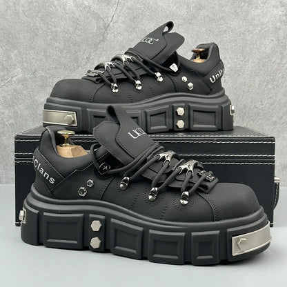 Original Brand Men's Shoes Fashion Thick Bottom Sneaker Street Hip-hop Style Casual Shoes for Men Rivet Vulcanize Designer Shoes