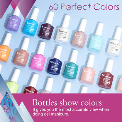 Venalisa Fashion Bling 7.5ml Nude Color Series Soak Off UV LED Nail Gel Polish Cosmetics Nail Manicure Gel Polish Nail Varnish