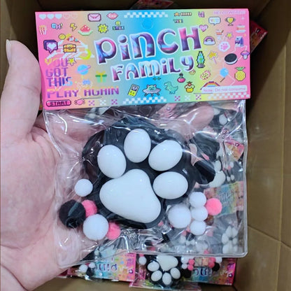 Stress Relief Relax Toys gift Cartoon Pinching Cat Paw Decompressing Toy Squeeze Cat Paw Toys