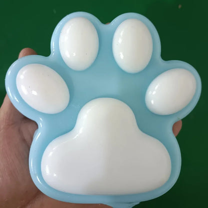 Cat Paw Pinching and Decompressing Toy Giant Squeeze Cat Paw Toys Soft Sticky Stress Relief Relax Toys