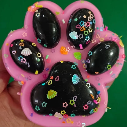 Cat Paw Pinching and Decompressing Toy Giant Squeeze Cat Paw Toys Soft Sticky Stress Relief Relax Toys