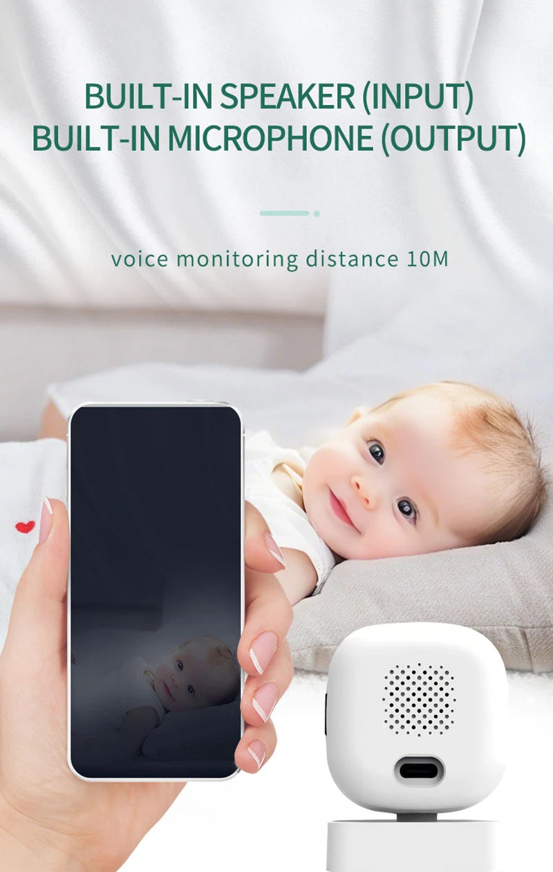 Security Camera 4K FullHD WiFi Wireless Surveillance With 2 Way Audio Motion Detection Infrared Night Vision Security Cam