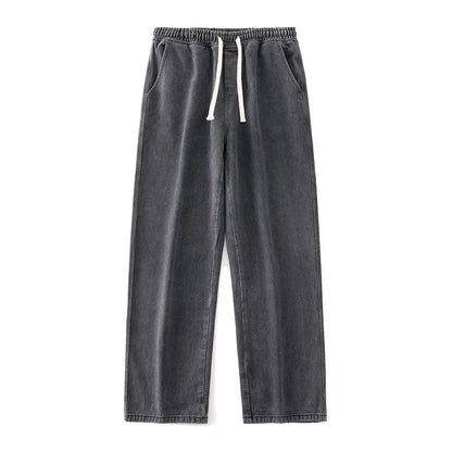 2024 Men's Hip-Hop Baggy Jeans Streetwear Oversized Wide Leg Pants - Drape Loose Fit Casual Trousers High Quality Free Shipping
