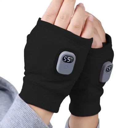 Fingerless Heated Gloves – Fast Heating, USB Rechargeable, and Perfect for Winter Work