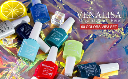 Venalisa Fashion Bling 7.5ml Nude Color Series Soak Off UV LED Nail Gel Polish Cosmetics Nail Manicure Gel Polish Nail Varnish