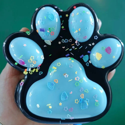 Cat Paw Pinching and Decompressing Toy Giant Squeeze Cat Paw Toys Soft Sticky Stress Relief Relax Toys