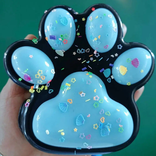 Cat Paw Pinching and Decompressing Toy Giant Squeeze Cat Paw Toys Soft Sticky Stress Relief Relax Toys