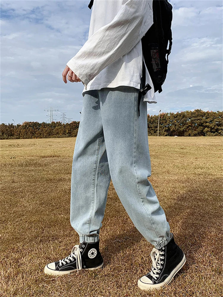 Jeans men Jeans Man Loose Joggers Streetwear Harem Jeans Cargo Pants Ankle-Length Denim Trousers denim pants joggers men