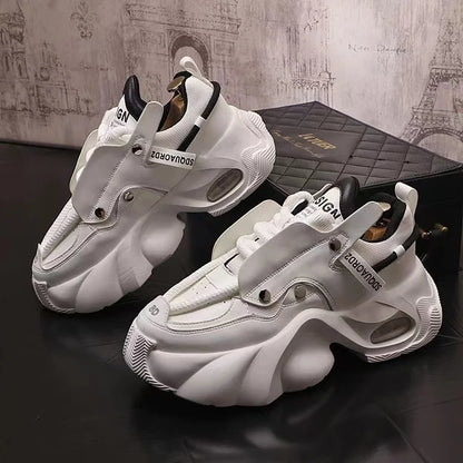 Designer Style Men Shoes Autumn Winter Comfortable Men's Thick Platform Sneakers Fashion Casual Shoes Sports Trainers Tenis