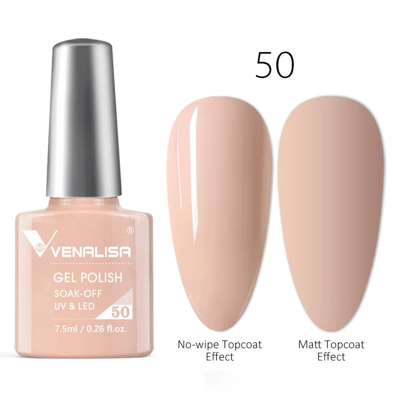 Venalisa Fashion Bling 7.5ml Nude Color Series Soak Off UV LED Nail Gel Polish Cosmetics Nail Manicure Gel Polish Nail Varnish