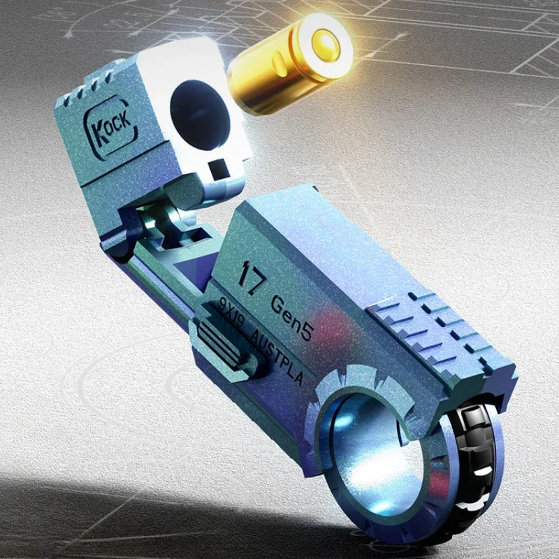 Fidget Roller Pistol Guns Eject Stress Relief Toy Edc Stan Gun Best Spinner Mechanical Pushing Sensory Cool Stuff Lure Adults