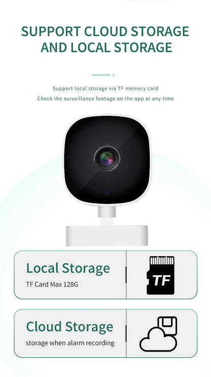 Security Camera 4K FullHD WiFi Wireless Surveillance With 2 Way Audio Motion Detection Infrared Night Vision Security Cam