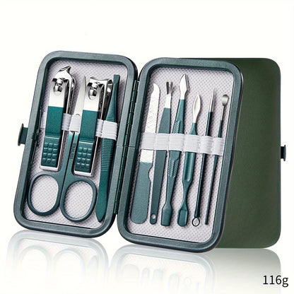Professional 6-18 Piece Nail Care Kit Stainless Steel Manicure & Pedicure Set with Travel Case for On-the-Go Grooming