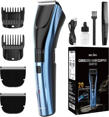 Hair Clippers for Men Cordless Clippers for Hair Cutting Professional Men'S Hair Clippers Rechargeable Hair Trimmer