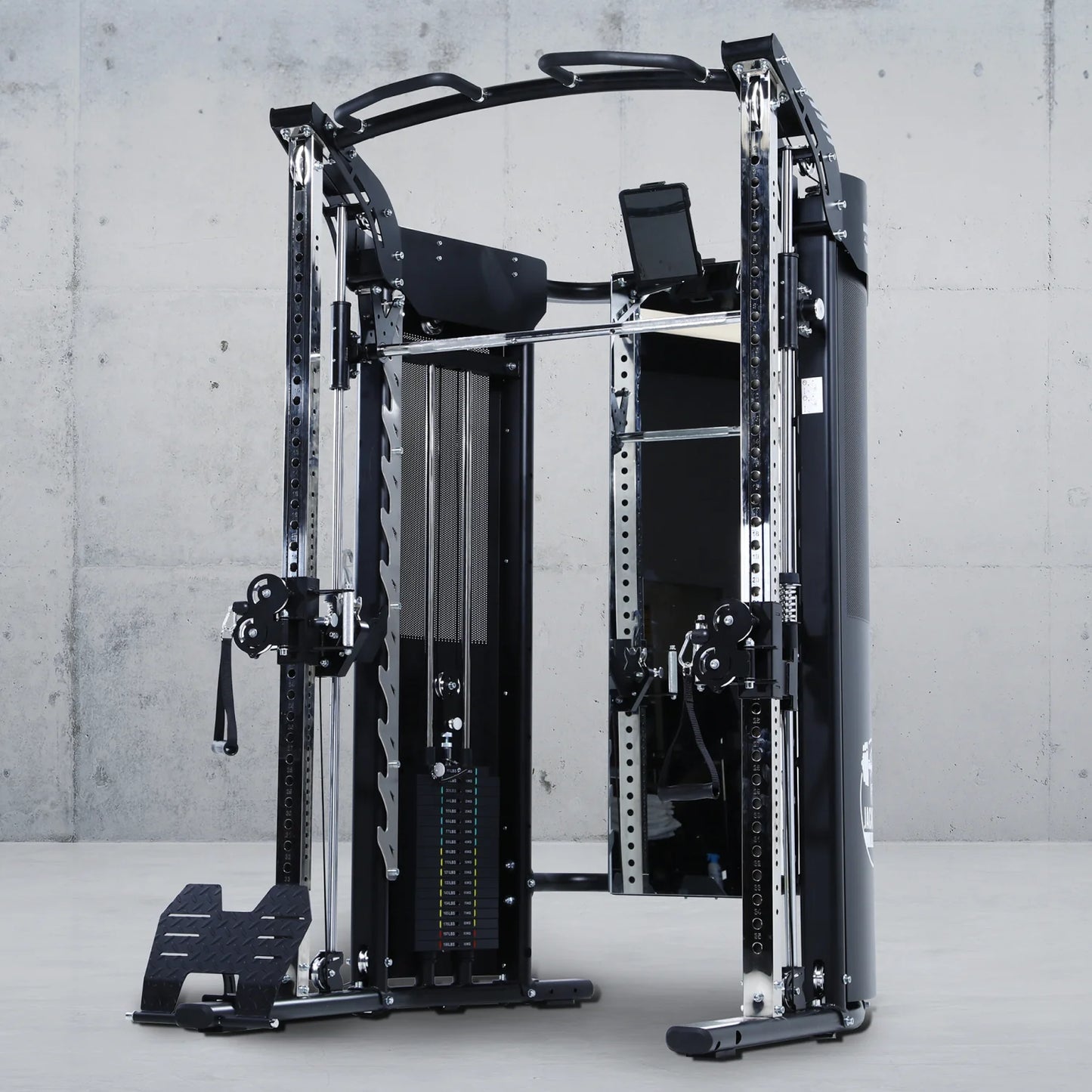 Jacked up Power Rack EVOLUTION All-Inclusive Functional Trainer Cable Crossover Cage Home Gym W/ Smith Machine