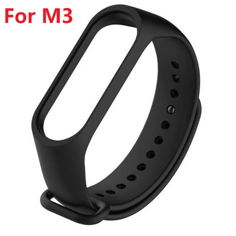 For Xiaomi Mi Band 3 4 Sport Strap Watch Silicone Wrist Strap for Xiaomi Mi Band 3 4 Bracelet Miband 4 3 Strap Smart Bracelet