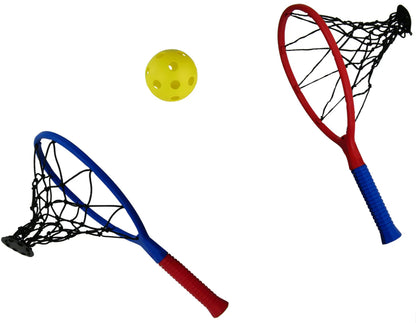 Kids Fun String Toss Racket and Ball Set Indoor Outdoor Garden Games