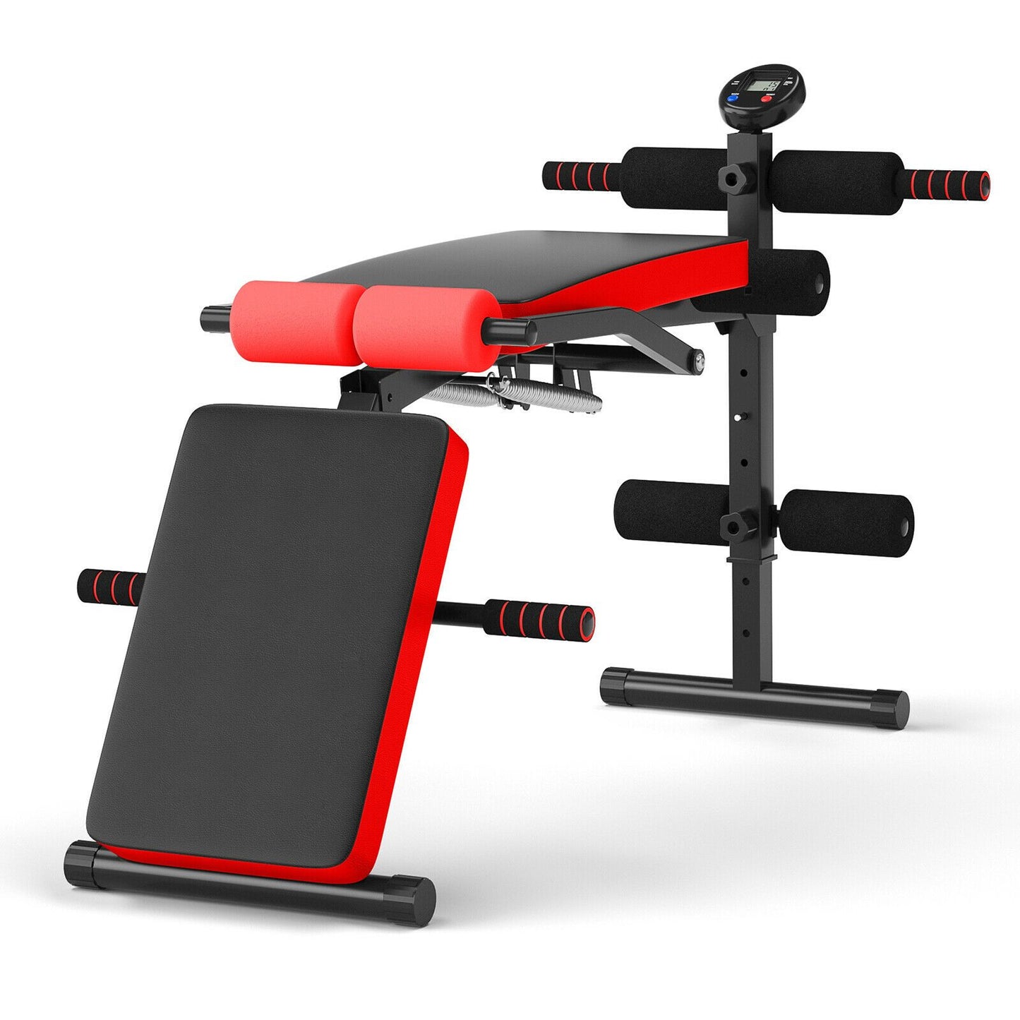 Multi Workout Weight Bench, Foldable, Adjustable with LCD